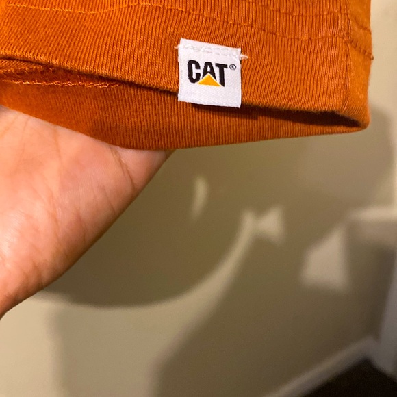 Unisex Cotton Brown Short Sleeve Crew Neck Caterpillar Shirt sz XL New NWT - Picture 6 of 12